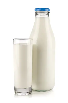 Milch und Wasserverbrauch