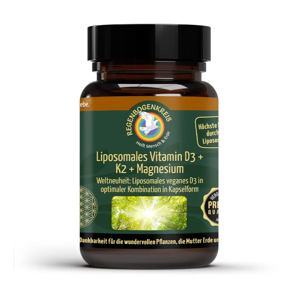 Liposomales Vitamin D3 + K2 + Magnesium, 30 Kapseln Image